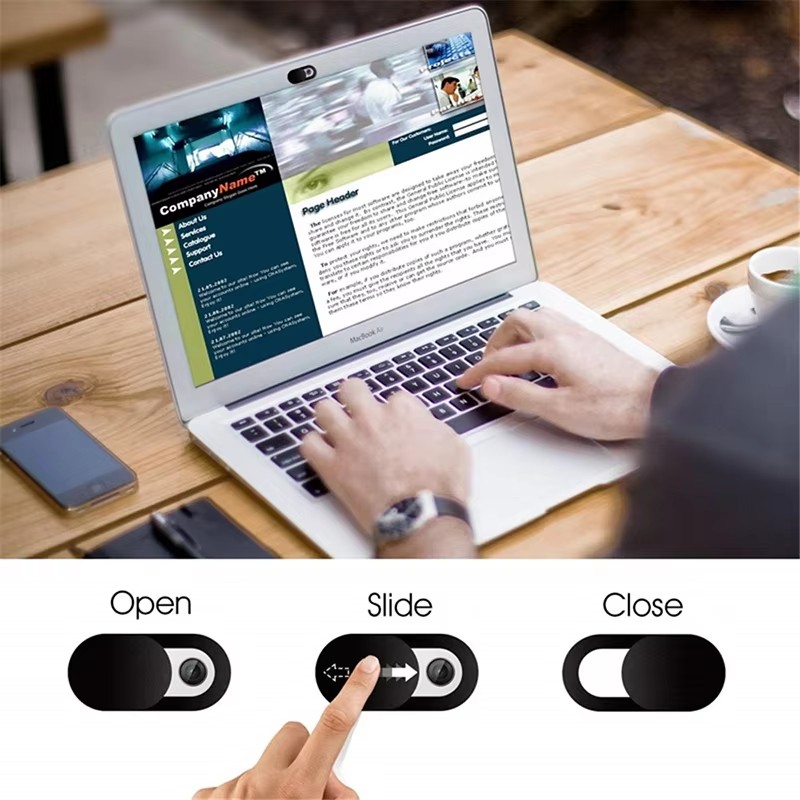 Photography Zooming - Webcam Cover Shutter Magnet Slider Plastic