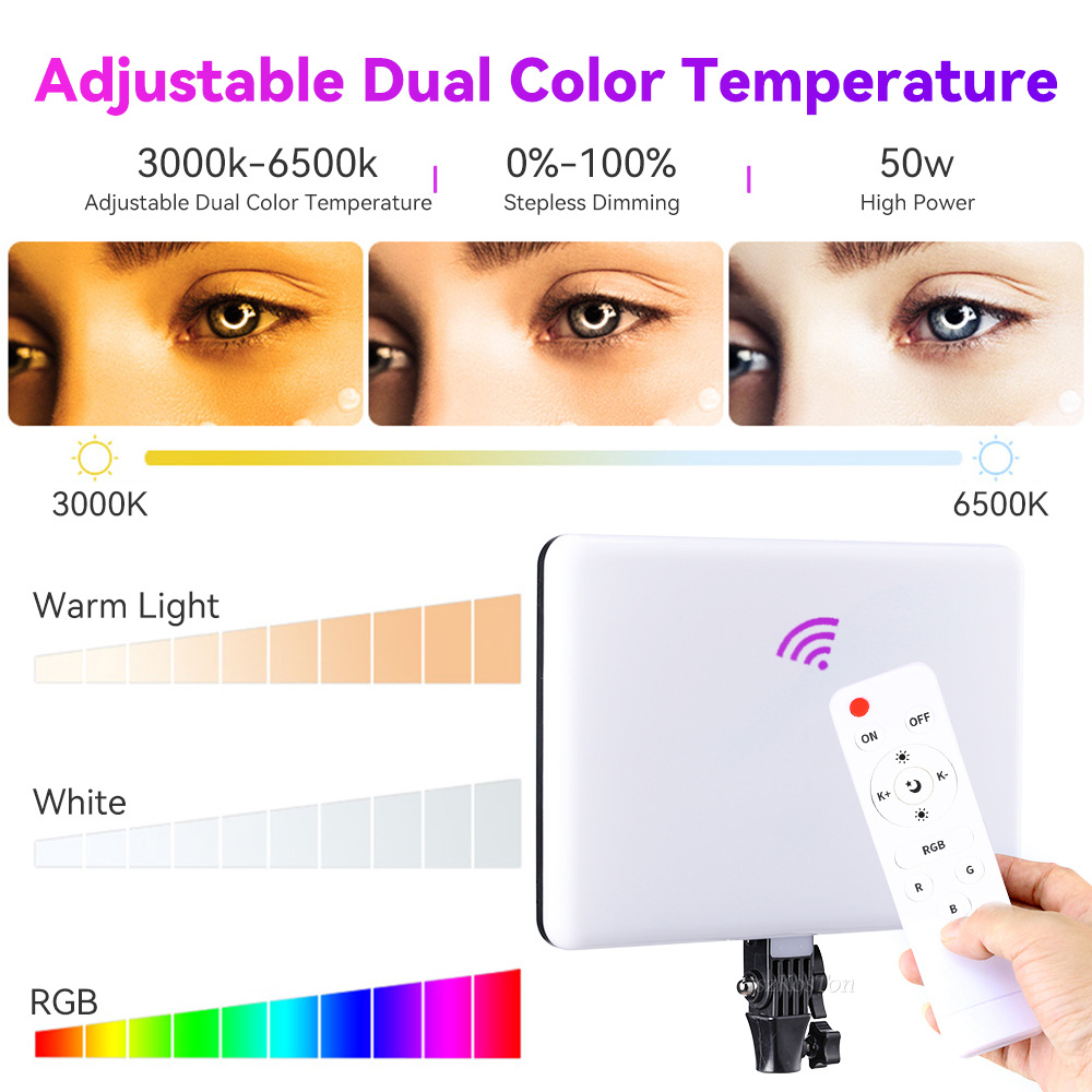RGB 14'' LED Video Light Remot - Video Led Light Panel review and price