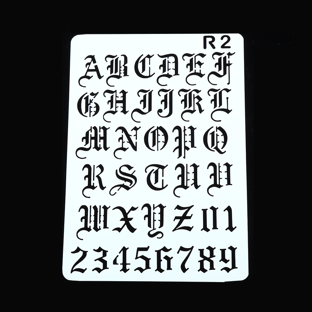 New Hollow Layering Stencils W - Photography Font review and price