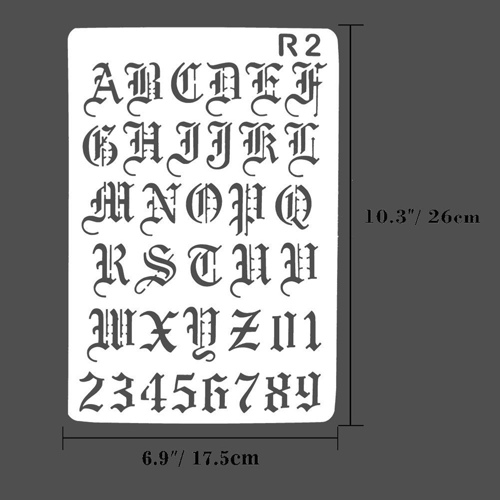 New Hollow Layering Stencils W - Photography Font review and price