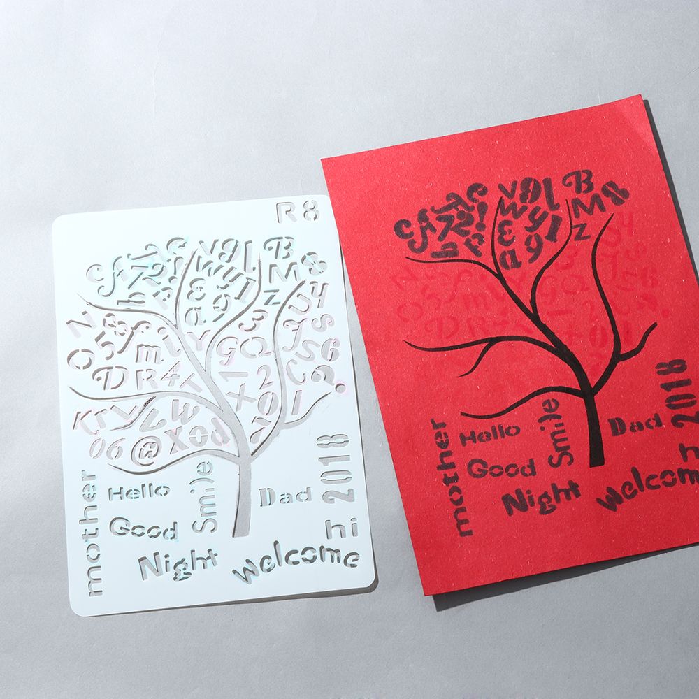 New Hollow Layering Stencils W - Photography Font review and price