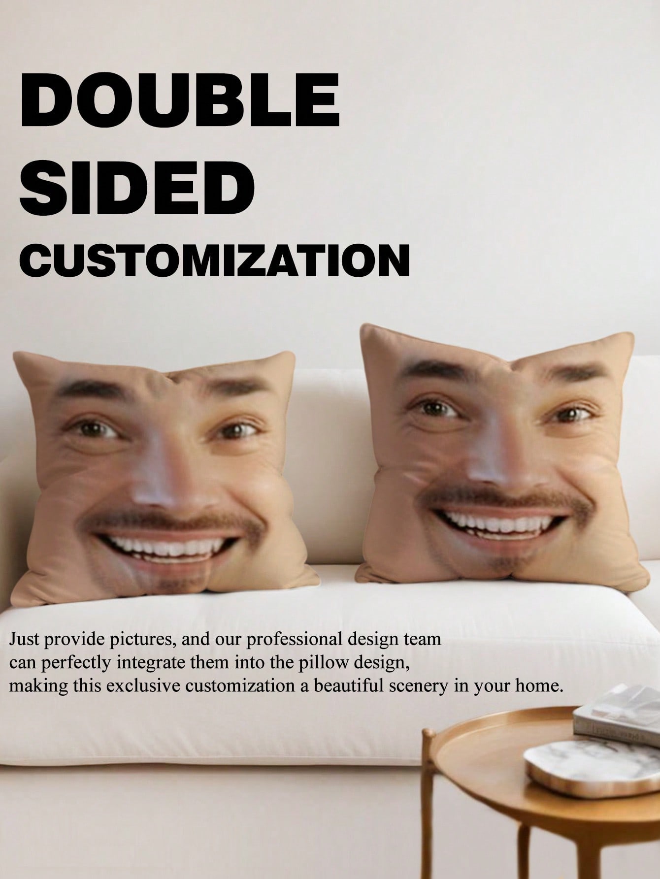 1pc Custom Face Square Pillow  - Photography Ideas review and price