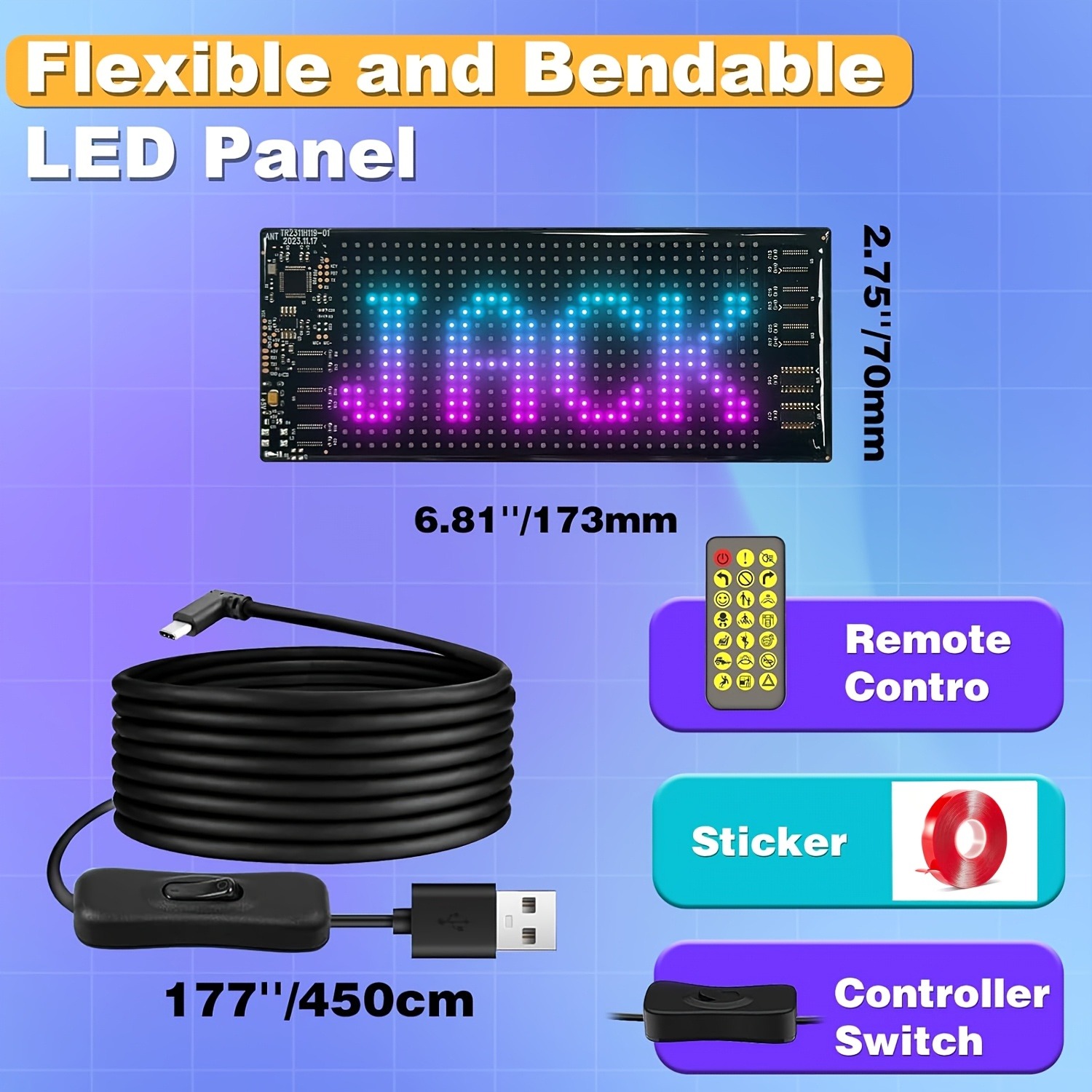 Smart Car LED Display Programm - Video Led Light Panel review and price