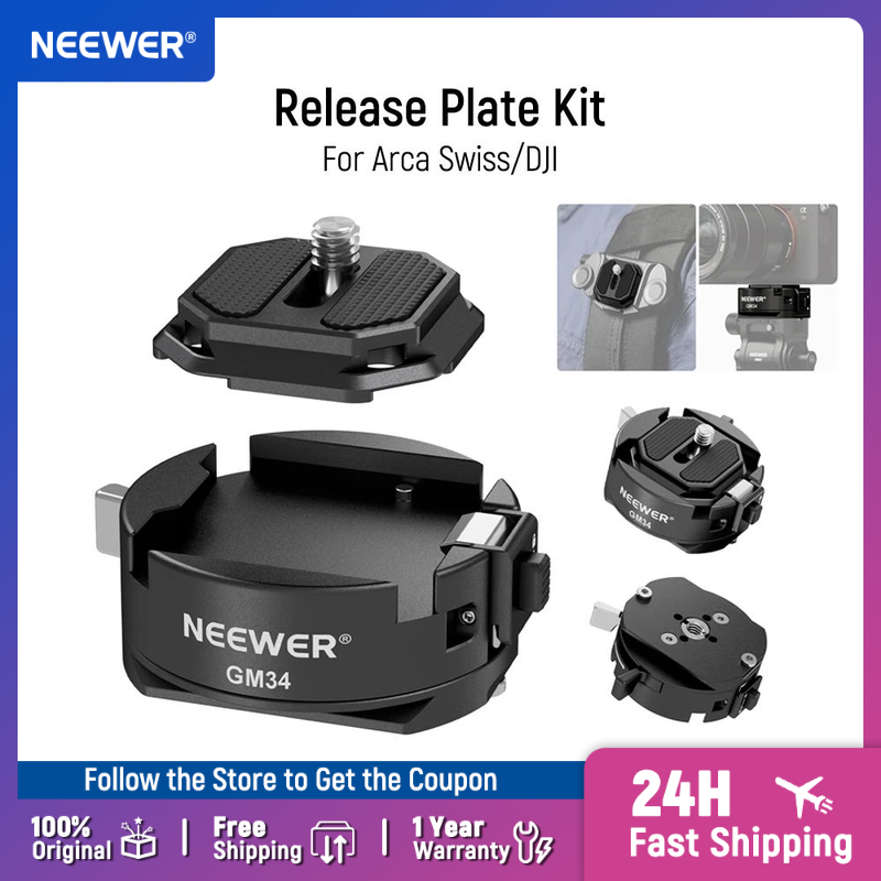 Neewer GM47 Quick Release Plat - Peak Design Clip review and price
