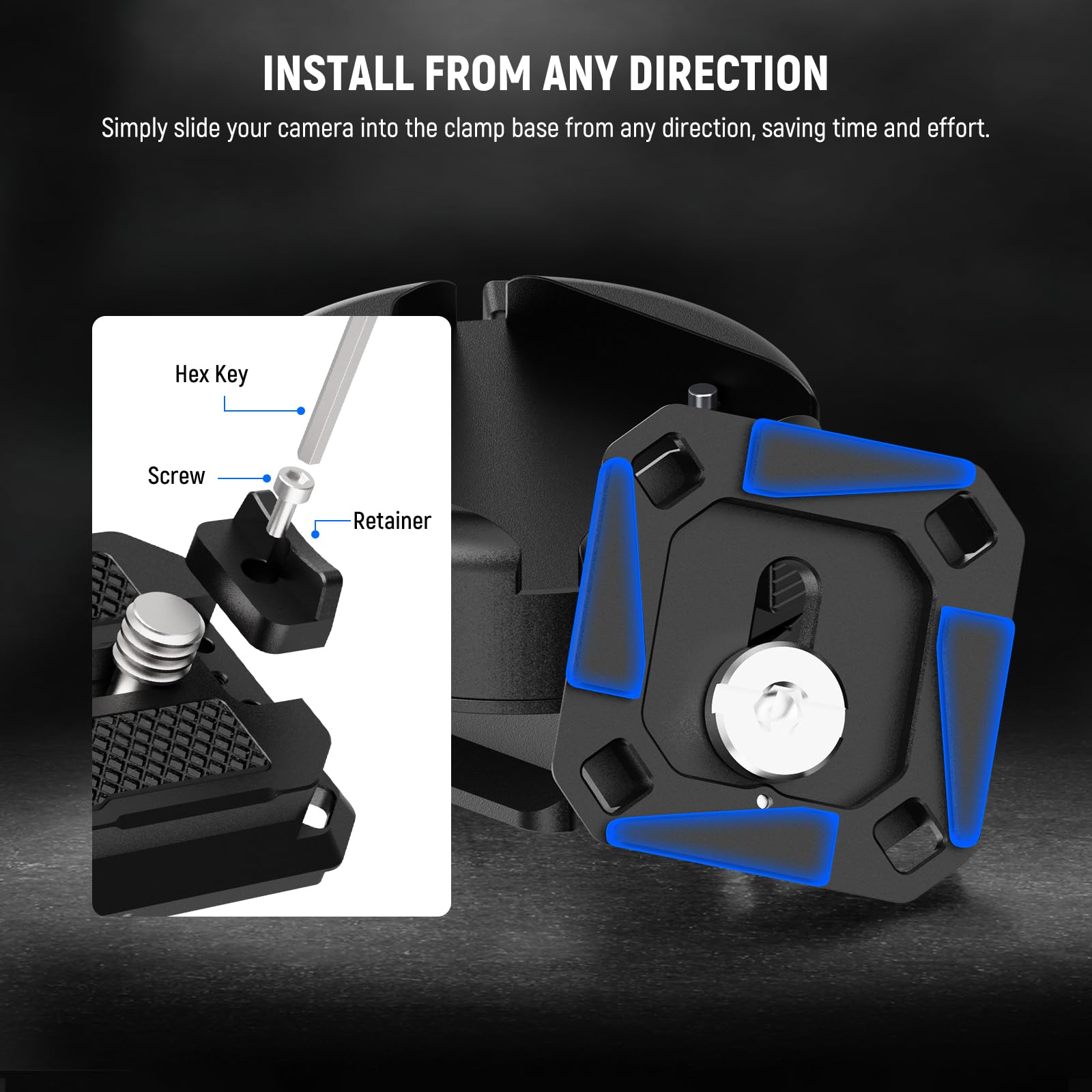 Neewer GM47 Quick Release Plat - Peak Design Clip review and price