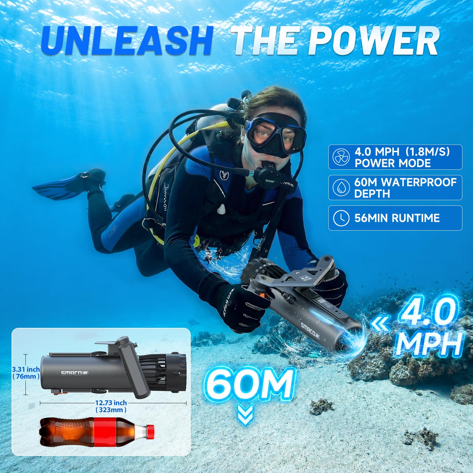 SMACO Underwater Scooter Dual  - Photography Videos Free review and price