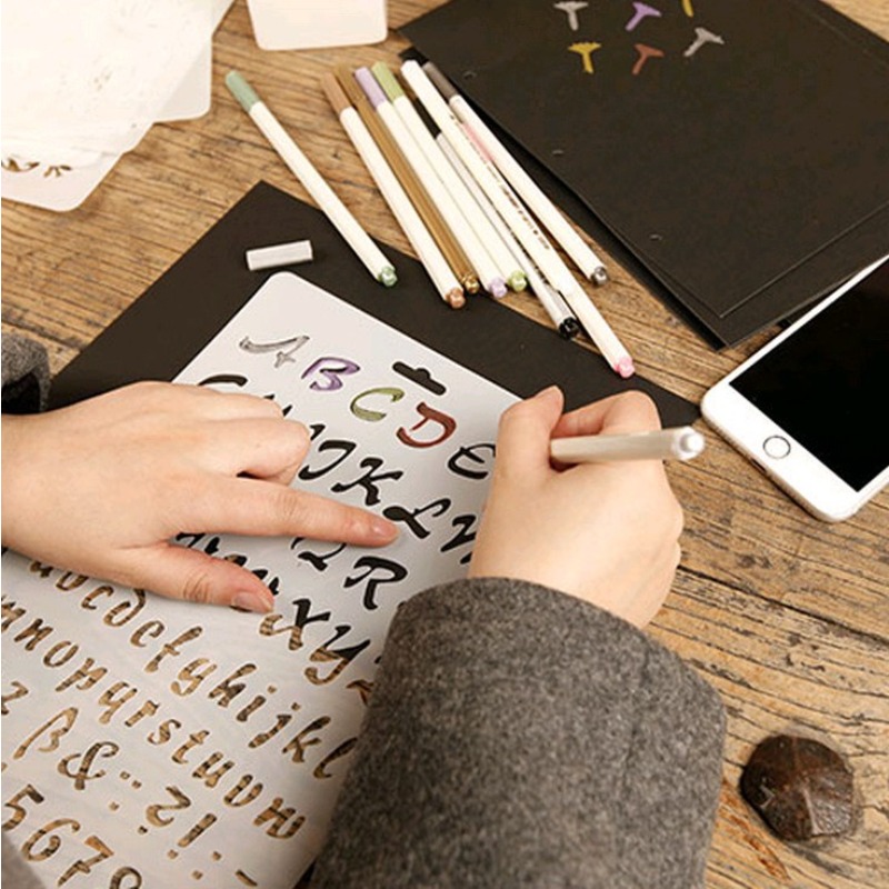 1pc A4 Alphabet Letters Layeri - Photography Font review and price