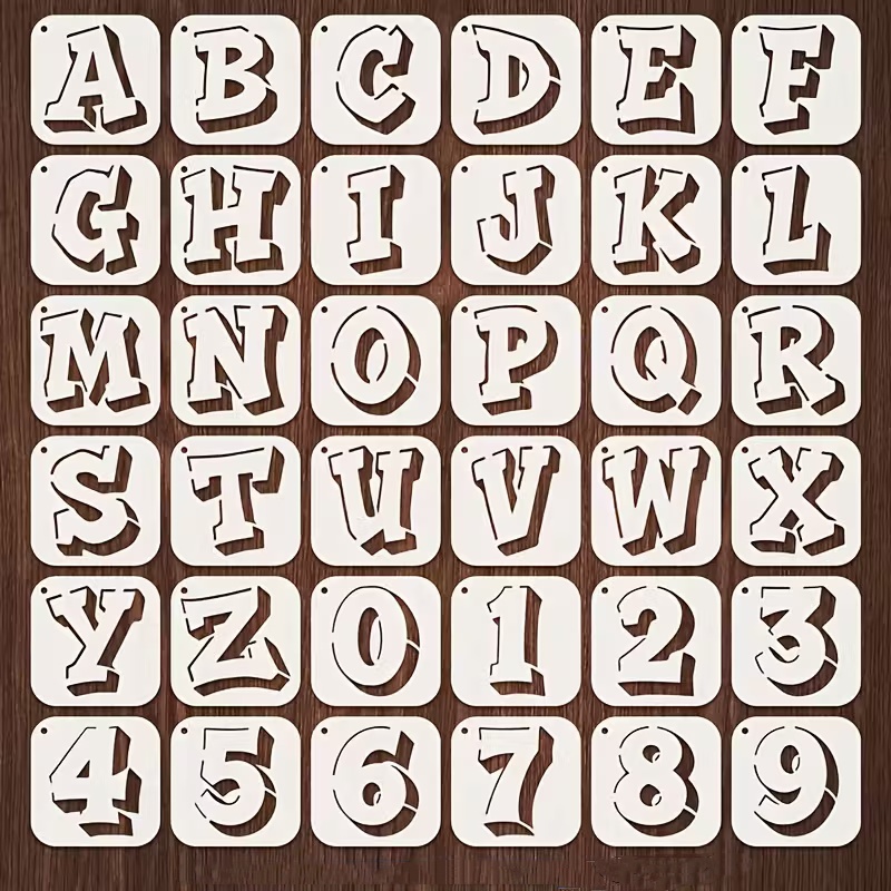 36PCS 2.95 inch Letter and Num - Photography Font review and price