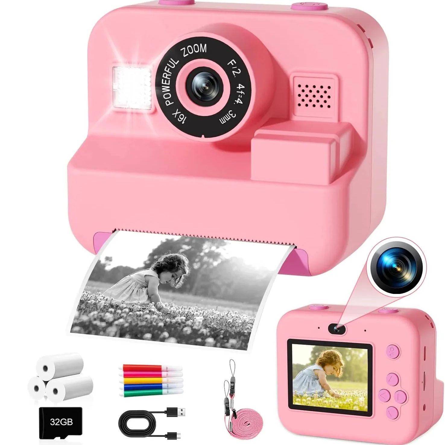 newInstant Print Camera With 3 - Photography Close Up review and price